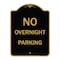 Signmission Designer Series No Overnight Parking, Black & Gold Aluminum Sign, 18" x 24", BG-1824-23832 A-DES-BG-1824-23832 - alternate 1